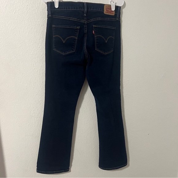 Levi’s 315 Women’s Size W30 X L30 Shaping Bootcut Dark Wash Denim Jeans EUC - Picture 4 of 10